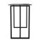 Martha Stewart 23.5 in. D X 47.25 in. W X Glass, Steel, Clear Top/Oil Rubbed Bronze Frame XU-DK-1-BK-MS - alternate 2